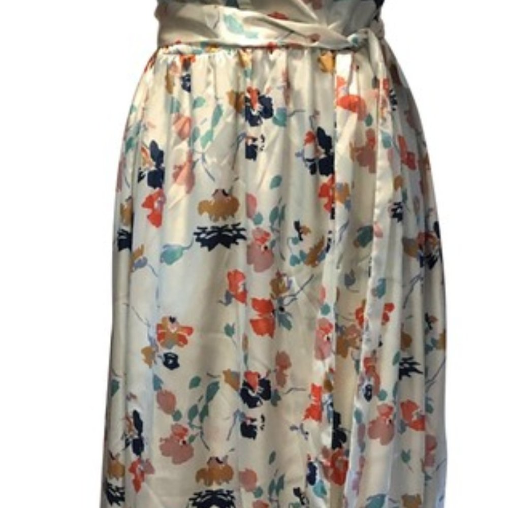 TULAROSA Maxi Adjustable Wrap Dress Bloom NWT Sz XS & M Short Sleeve Sexy - Picture 2 of 8